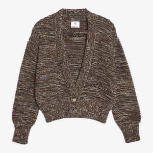 Anine Bing Dayna Cardigan in Marled Brown - Medium